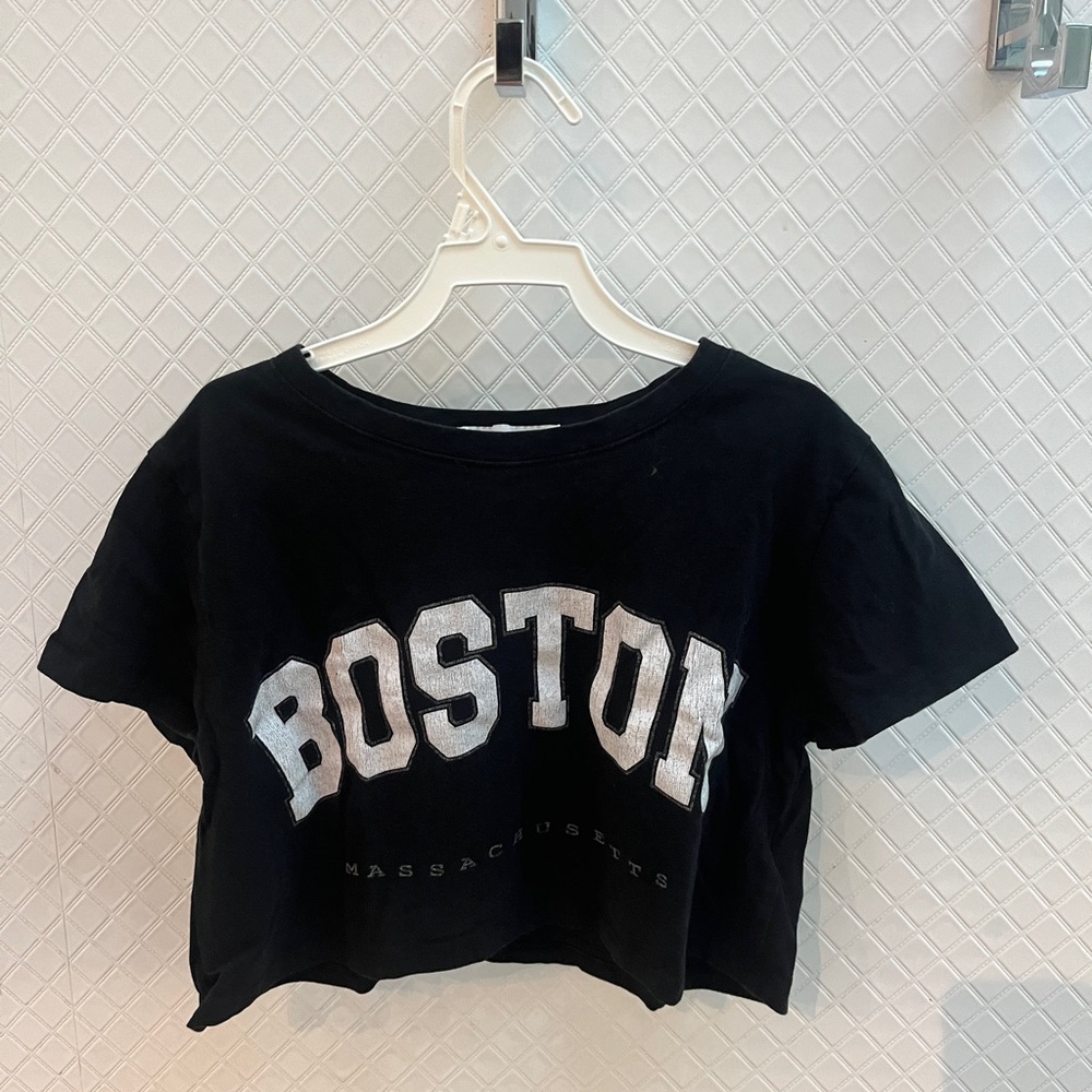 Adika Black Boston Graphic Tee